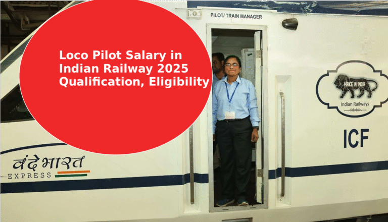 Loco Pilot Salary in Indian Railway 2025 Age, Qualification, Vacancy