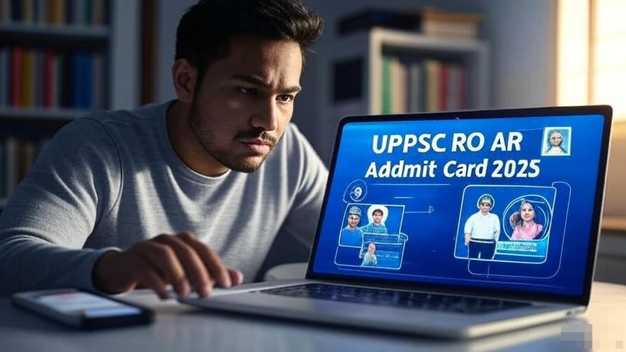 A candidate UPPSC RO ARO Admit Card 2025 Re-exam How to Download