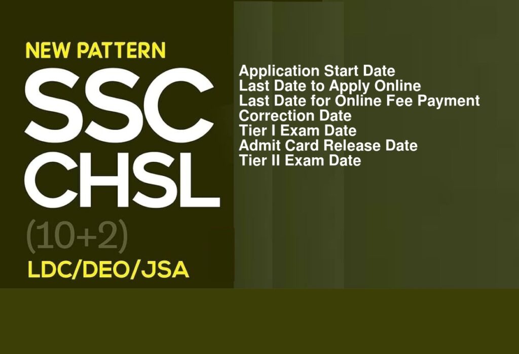 SSC 10+2 CHSL Online Form 2025 | Apply Now for Combined Higher Secondary Level Exam
