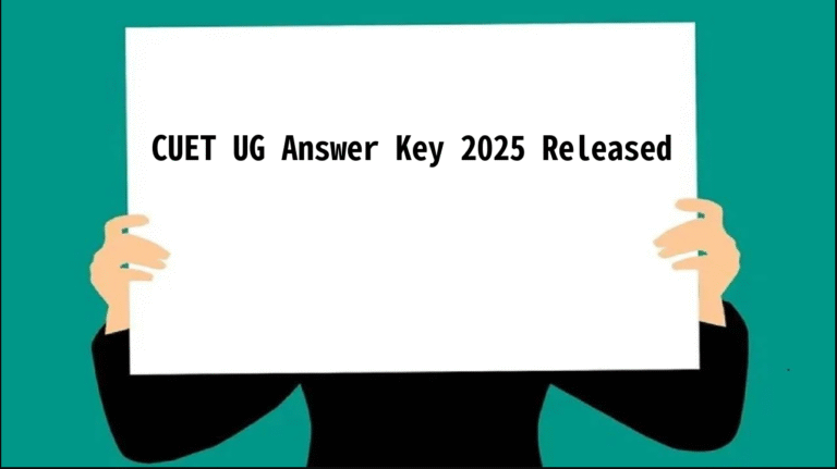 CUET UG Answer Key 2025 Released