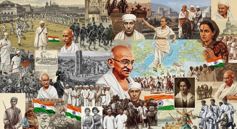 Indian Modern History collage
